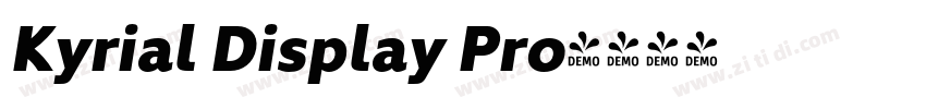 Kyrial Display Pro字体转换